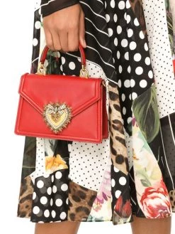 DOLCE&GABBANA Devotion Leather Top Handle Bag Black -Deals DOLCE&GABBANA Store unnamed file 2874