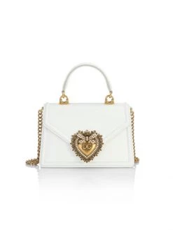 DOLCE&GABBANA Devotion Leather Top Handle Bag Black -Deals DOLCE&GABBANA Store unnamed file 2876