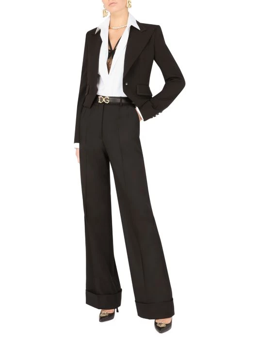 DOLCE&GABBANA Barocco Logo Leather Belt Black 6 DOLCE&GABBANA Barocco Logo Leather Belt Black - Image 4