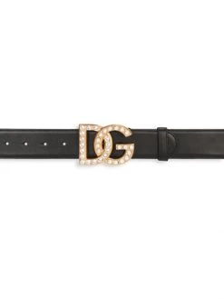 DOLCE&GABBANA DG Swarovski Logo Leather Belt -Deals DOLCE&GABBANA Store unnamed file 291
