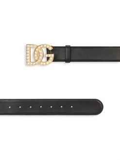 DOLCE&GABBANA DG Swarovski Logo Leather Belt -Deals DOLCE&GABBANA Store unnamed file 292