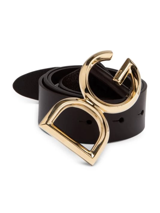 DOLCE&GABBANA DG Logo Buckle Belt For Men Black Gold 5 DOLCE&GABBANA DG Logo Buckle Belt For Men Black Gold - Image 3