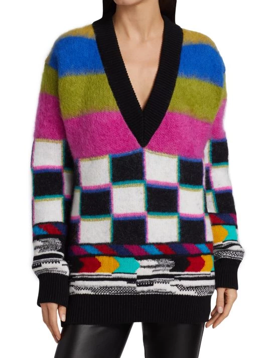 DOLCE&GABBANA Technicolor Mohair-Blend Sweater 4 DOLCE&GABBANA Technicolor Mohair-Blend Sweater - Image 2