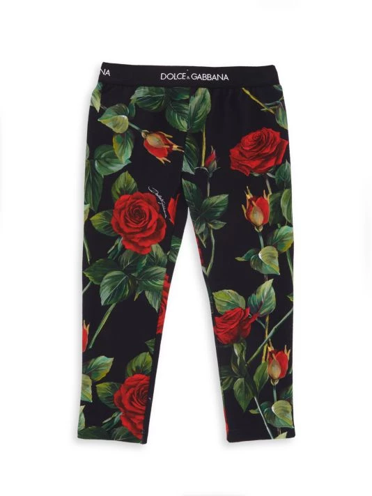 DOLCE&GABBANA Little Girl's & Girl's Rose Print Leggings For Kids 3 DOLCE&GABBANA Little Girl's & Girl's Rose Print Leggings For Kids