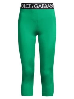 DOLCE&GABBANA Logo Band Cropped Leggings Pink -Deals DOLCE&GABBANA Store unnamed file 2940