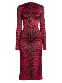 DOLCE&GABBANA Leopard Print Dress