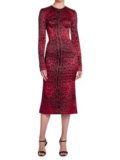DOLCE&GABBANA Leopard Print Dress -Deals DOLCE&GABBANA Store unnamed file 2943