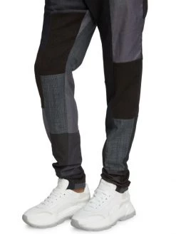 DOLCE&GABBANA Patchwork Panel Trousers For Men -Deals DOLCE&GABBANA Store unnamed file 2962