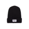 DOLCE&GABBANA Kid's Logo Plaque Black Beanie For Kids
