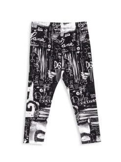 DOLCE&GABBANA Little Girl's & Girl’s Logo Leggings For Kids -Deals DOLCE&GABBANA Store unnamed file 2981