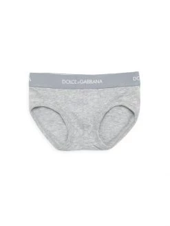 DOLCE&GABBANA Little Boy's & Boy's Logo-Waist Briefs For Kids White -Deals DOLCE&GABBANA Store unnamed file 3010