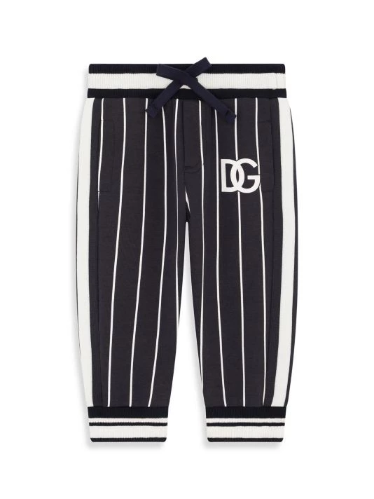 DOLCE&GABBANA Baby Boy's Striped Contrast Logo Jogger Pants For Kids 3 DOLCE&GABBANA Baby Boy's Striped Contrast Logo Jogger Pants For Kids