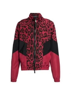 DOLCE&GABBANA Leopard Print Nylon Sweatshirt For Men