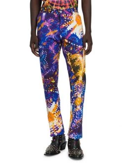 DOLCE&GABBANA Single-Pleat Printed Cotton Pants For Men -Deals DOLCE&GABBANA Store unnamed file 3045