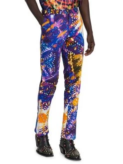 DOLCE&GABBANA Single-Pleat Printed Cotton Pants For Men -Deals DOLCE&GABBANA Store unnamed file 3046