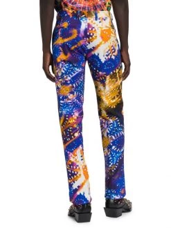 DOLCE&GABBANA Single-Pleat Printed Cotton Pants For Men -Deals DOLCE&GABBANA Store unnamed file 3047