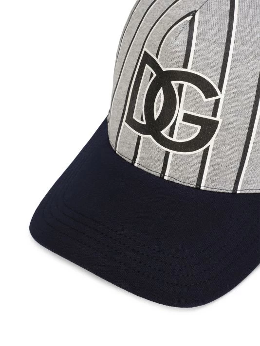 DOLCE&GABBANA Striped Logo Baseball Cap For Men 4 DOLCE&GABBANA Striped Logo Baseball Cap For Men - Image 2
