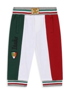 DOLCE&GABBANA Baby Boy's Tricolor Logo Joggers For Kids