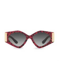 DOLCE&GABBANA 55MM Rectangle Sunglasses Grey