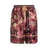 DOLCE&GABBANA Silk Drawstring Logo Shorts For Men