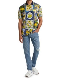 DOLCE&GABBANA Printed Pocket Ripped Jeans For Men -Deals DOLCE&GABBANA Store unnamed file 3076