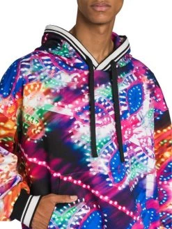 DOLCE&GABBANA Stripe-Trim Bright Printed Hoodie For Men -Deals DOLCE&GABBANA Store unnamed file 3088
