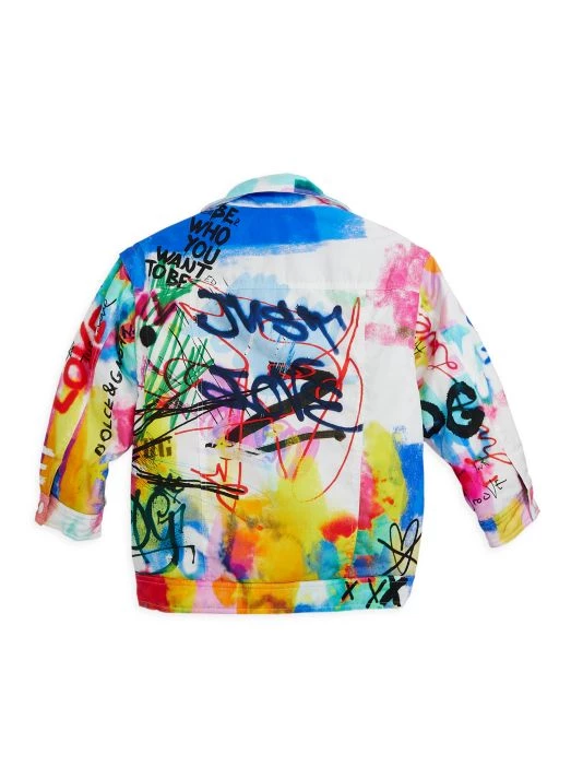 DOLCE&GABBANA Kid's Removable Sleeves Logo Jacket For Kids 5 DOLCE&GABBANA Kid's Removable Sleeves Logo Jacket For Kids - Image 3