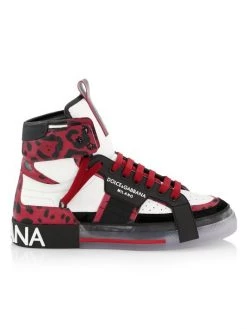 DOLCE&GABBANA Hot Animalier 2.0 High-Top Sneakers For Men