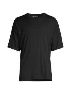 DOLCE&GABBANA Solid Cotton T-Shirt For Men