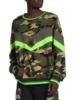 DOLCE&GABBANA Military-Print Crewneck Logo Sweatshirt For Men -Deals DOLCE&GABBANA Store unnamed file 3137
