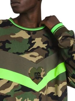 DOLCE&GABBANA Military-Print Crewneck Logo Sweatshirt For Men -Deals DOLCE&GABBANA Store unnamed file 3139
