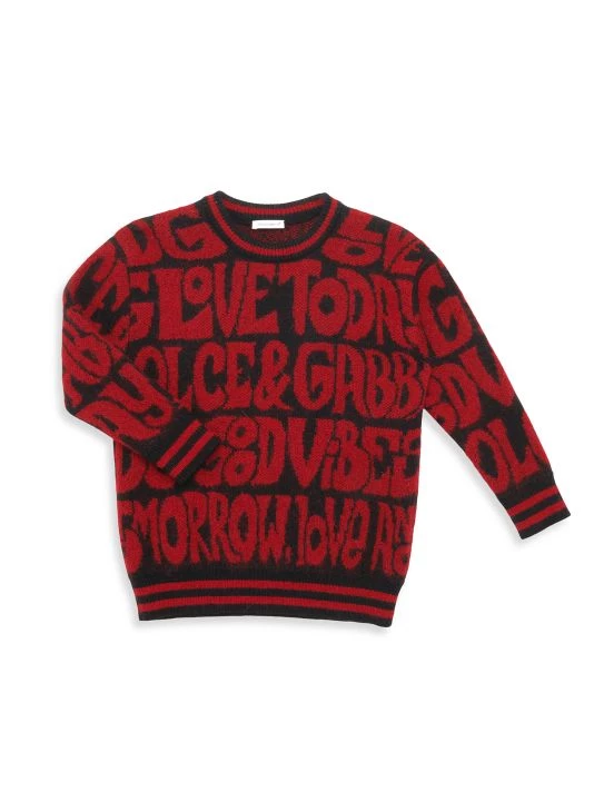DOLCE&GABBANA Boy's Good Vibes Sweater For Kids 3 DOLCE&GABBANA Boy's Good Vibes Sweater For Kids