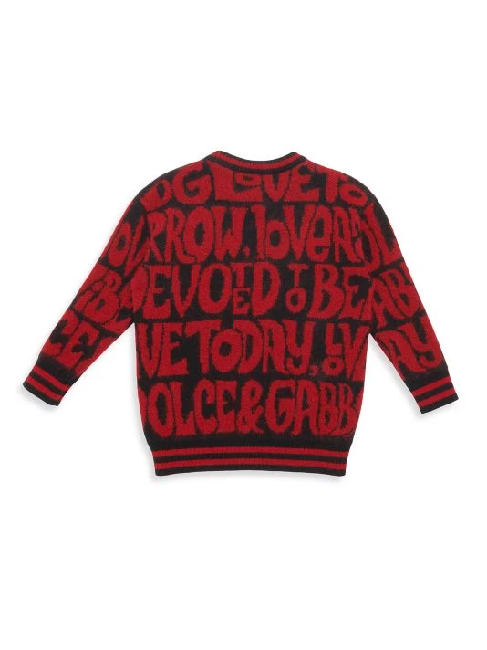 DOLCE&GABBANA Boy's Good Vibes Sweater For Kids 4 DOLCE&GABBANA Boy's Good Vibes Sweater For Kids - Image 2