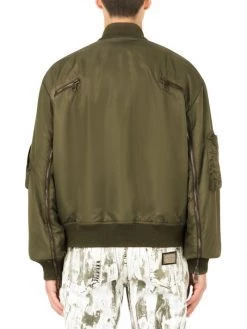 DOLCE&GABBANA Zip-Up Nylon Bomber Jacket For Men -Deals DOLCE&GABBANA Store unnamed file 3163