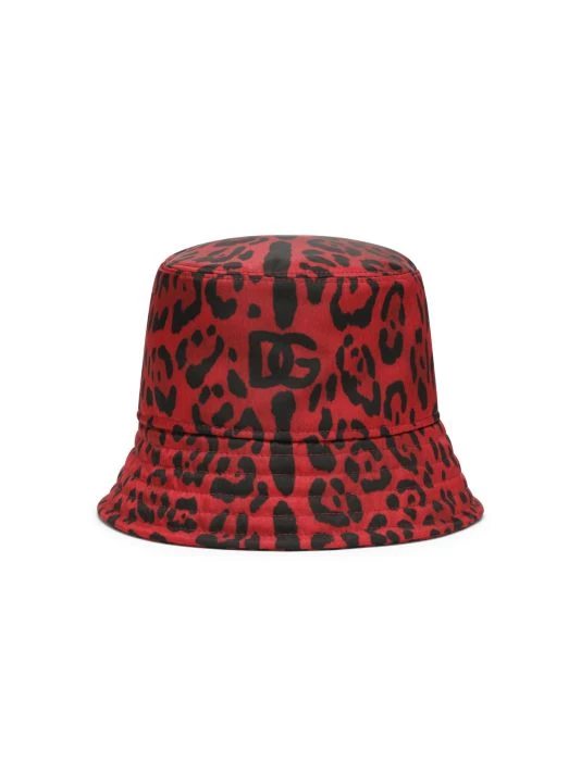 DOLCE&GABBANA Hot Animalier Leopard-Print Bucket Hat For Men 3 DOLCE&GABBANA Hot Animalier Leopard-Print Bucket Hat For Men