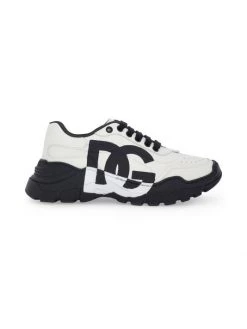DOLCE&GABBANA Kid's Contrast Logo Platform Sneakers For Kids