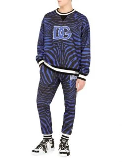 DOLCE&GABBANA Zebra Jersey Slim-Cut Joggers For Men -Deals DOLCE&GABBANA Store unnamed file 3222