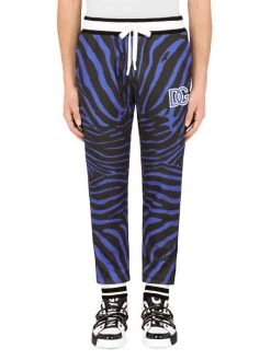 DOLCE&GABBANA Zebra Jersey Slim-Cut Joggers For Men -Deals DOLCE&GABBANA Store unnamed file 3223