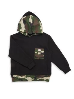 DOLCE&GABBANA Boy's Camouflage-Trim Sweatshirt For Kids