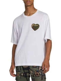 DOLCE&GABBANA Camo-Print Patch Cotton T-Shirt For Men -Deals DOLCE&GABBANA Store unnamed file 3250