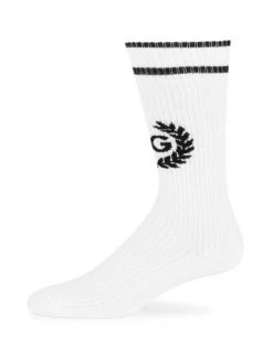DOLCE&GABBANA Crest Logo Socks For Men