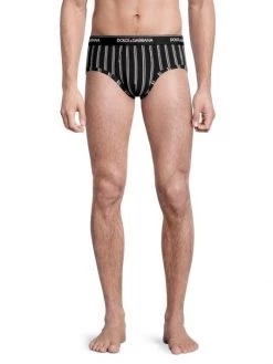 DOLCE&GABBANA Brando Oxford Stripe Briefs For Men -Deals DOLCE&GABBANA Store unnamed file 3277