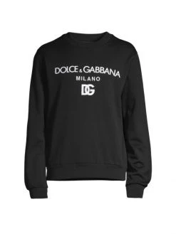 DOLCE&GABBANA Logo Sweatshirt For Men Nero -Deals DOLCE&GABBANA Store unnamed file 328