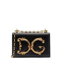 DOLCE&GABBANA D&G Girls Leather Shoulder Bag Nero -Deals DOLCE&GABBANA Store unnamed file 35