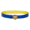 DOLCE&GABBANA Heart Buckle Leather Belt
