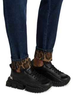 DOLCE&GABBANA Leopard Print Cuff Jeans For Men -Deals DOLCE&GABBANA Store unnamed file 376