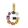 DOLCE&GABBANA Rainbow Alphabet 18K Yellow Gold & Multi Gemstone Initial G Charm