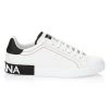 DOLCE&GABBANA Portofino Leather Sneakers For Men White Black -Deals DOLCE&GABBANA Store unnamed file 44
