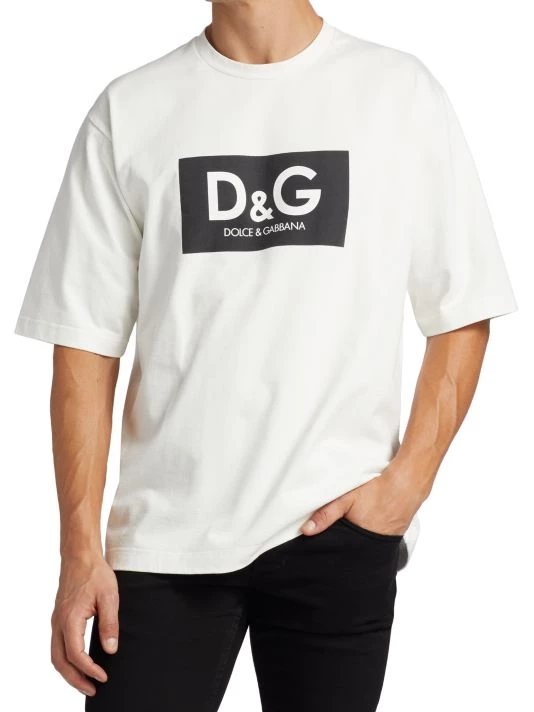 DOLCE&GABBANA Oversized Vintage Logo T-Shirt For Men 5 DOLCE&GABBANA Oversized Vintage Logo T-Shirt For Men - Image 3