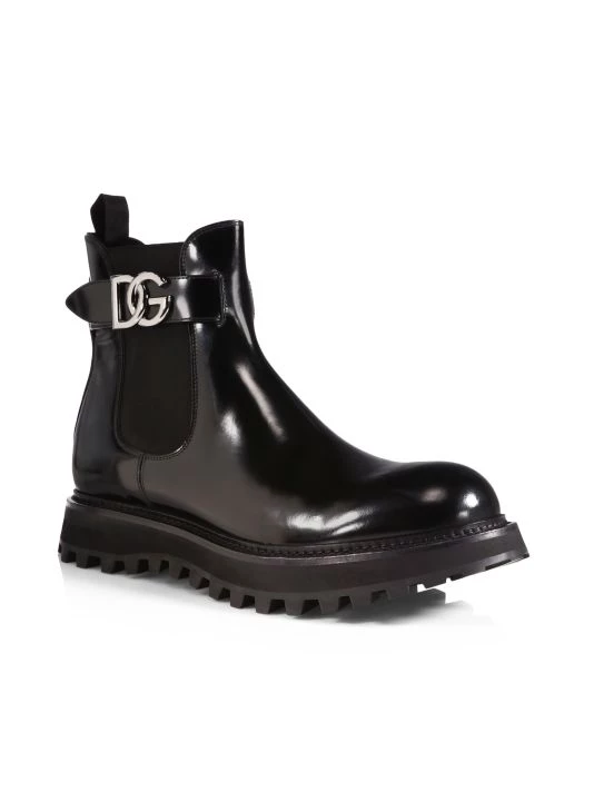DOLCE&GABBANA Bernini Logo Buckle Chelsea Boots For Men 4 DOLCE&GABBANA Bernini Logo Buckle Chelsea Boots For Men - Image 2